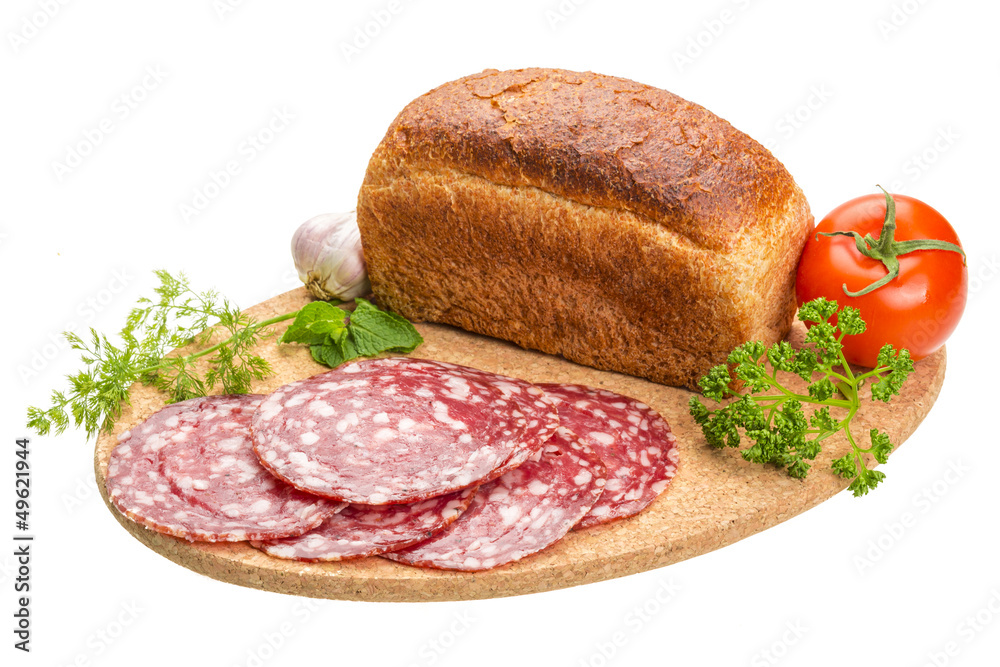 Fresh ripe salami Fresh ripe salami