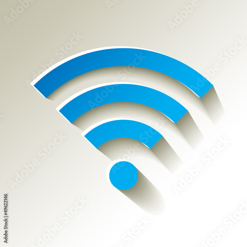 WiFi Wlan Blau Signalstärke sehr gut