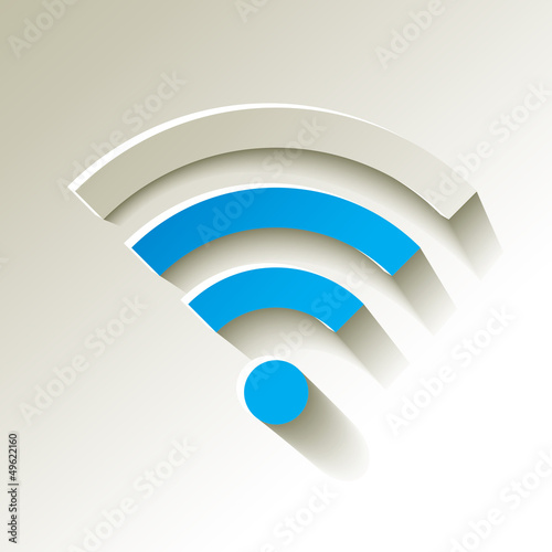 WiFi Wlan Blau Signalstärke gut