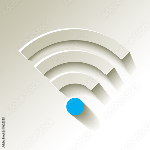 WiFi Wlan Blau Signalstärke sehr schwach