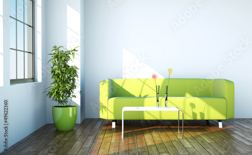 Fototapeta Naklejka Na Ścianę i Meble -  modernes Sofa grün