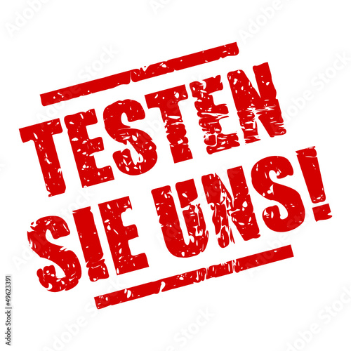 stempel eckig testen sie uns! I