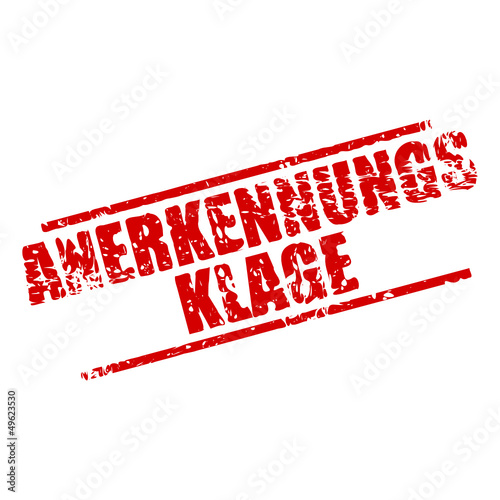 stempel eckig anerkennungsklage I