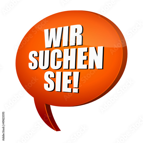 sprechblase v3 wir suchen sie! I