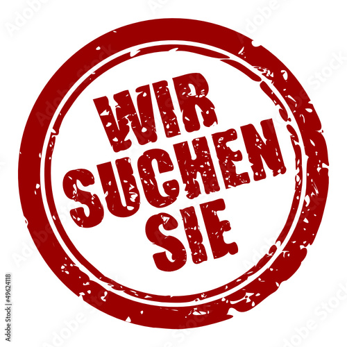 stempel rund v2 wir suchen sie I