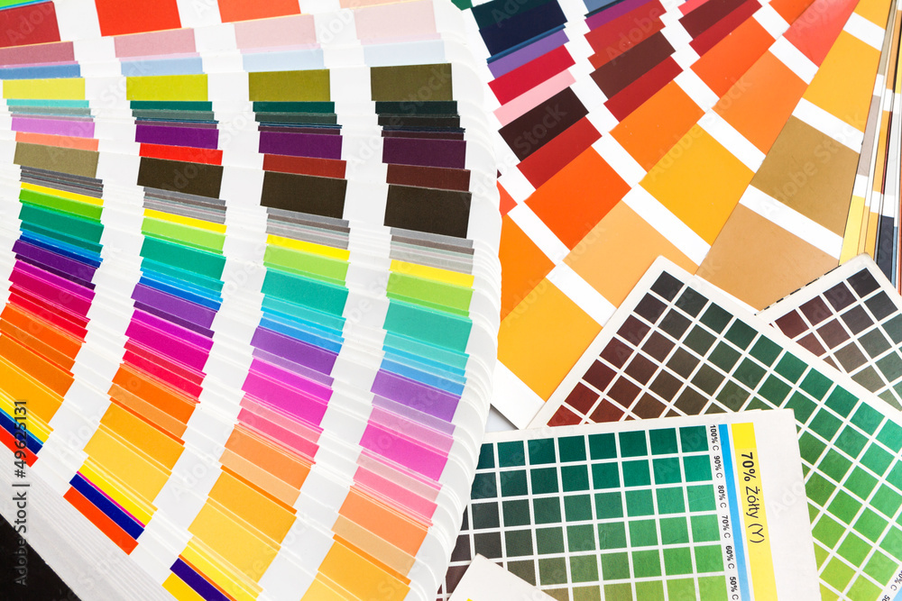 Pantone, cmyk, ral color swatches Stock Photo | Adobe Stock