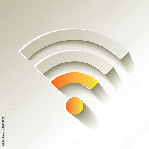 WiFi Wlan Gelb Signalstärke schwach