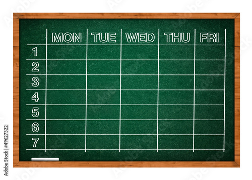 Fotografi School timetable