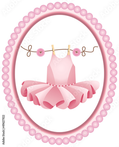 Pink tutu label