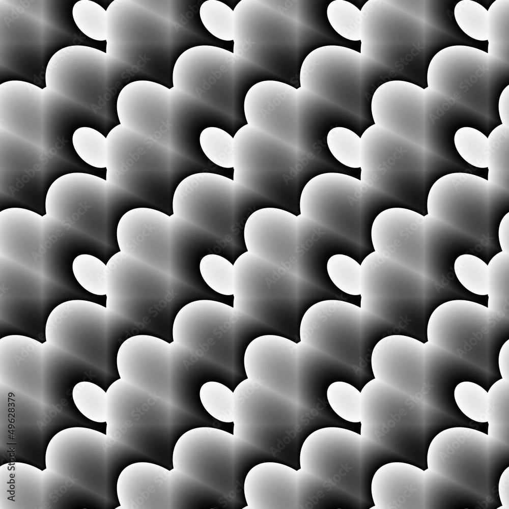 Black and white seamless ornament.