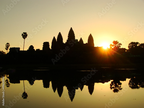 Angkor Wat temple at sunrise, Siem Reap, Cambodia