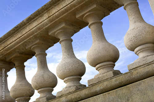 Balustre, pierre, balcon, terrasse, style, architecture