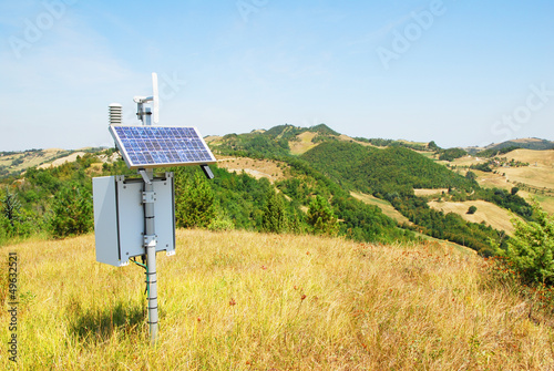 Italy, weather station on Apennines near Modigliana, Romagna