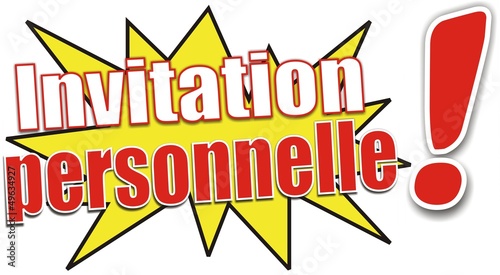 étiquette invitation personnelle
