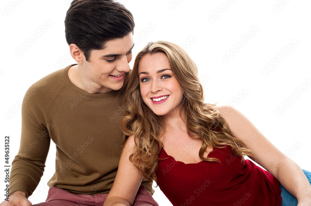 True bonding of lovely young attractive couple