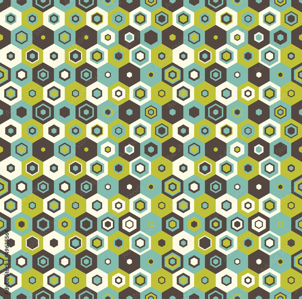 Seamless hexagon pattern, vector background. Seamless hexagon pattern, vector background.