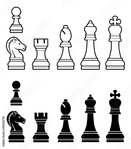Chess pieces set