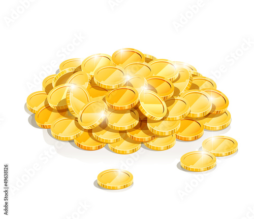 golden coin heap