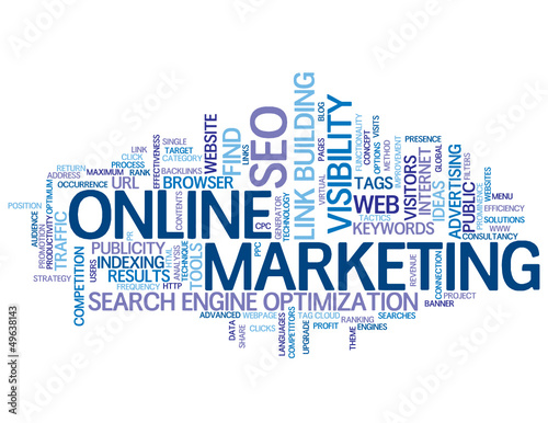 ONLINE MARKETING Tag Cloud (search optimisation link building)
