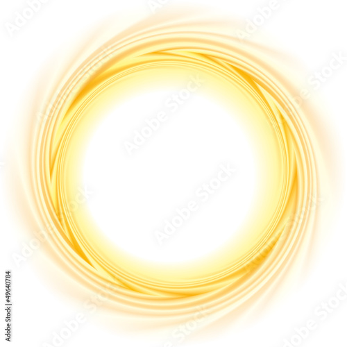 Vector abstract background. Frame of the burning ball spinning
