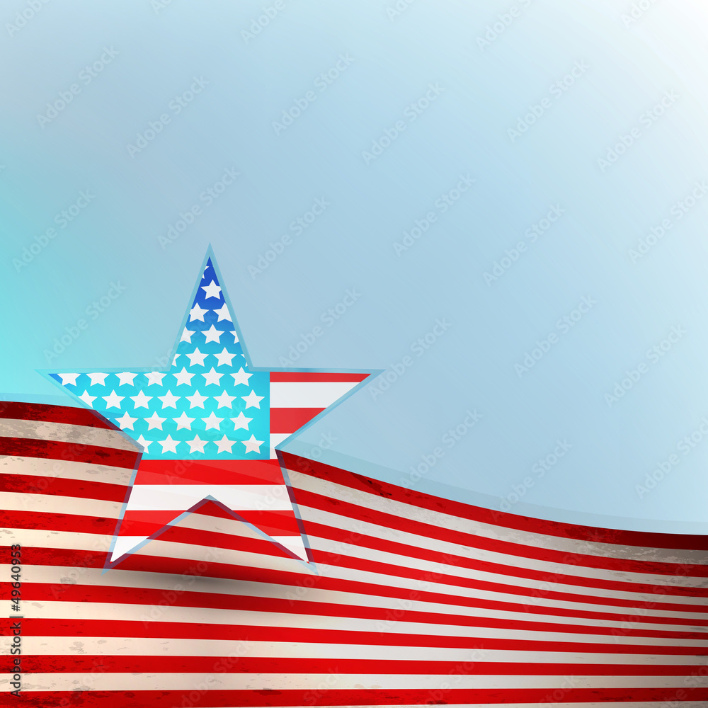 Obraz premium USA flag