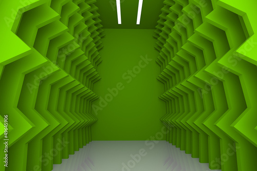 abstract green wall