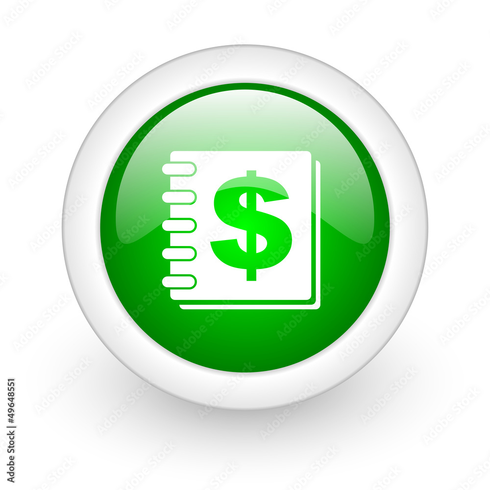 money green circle glossy web icon on white background money green circle glossy web icon on white background