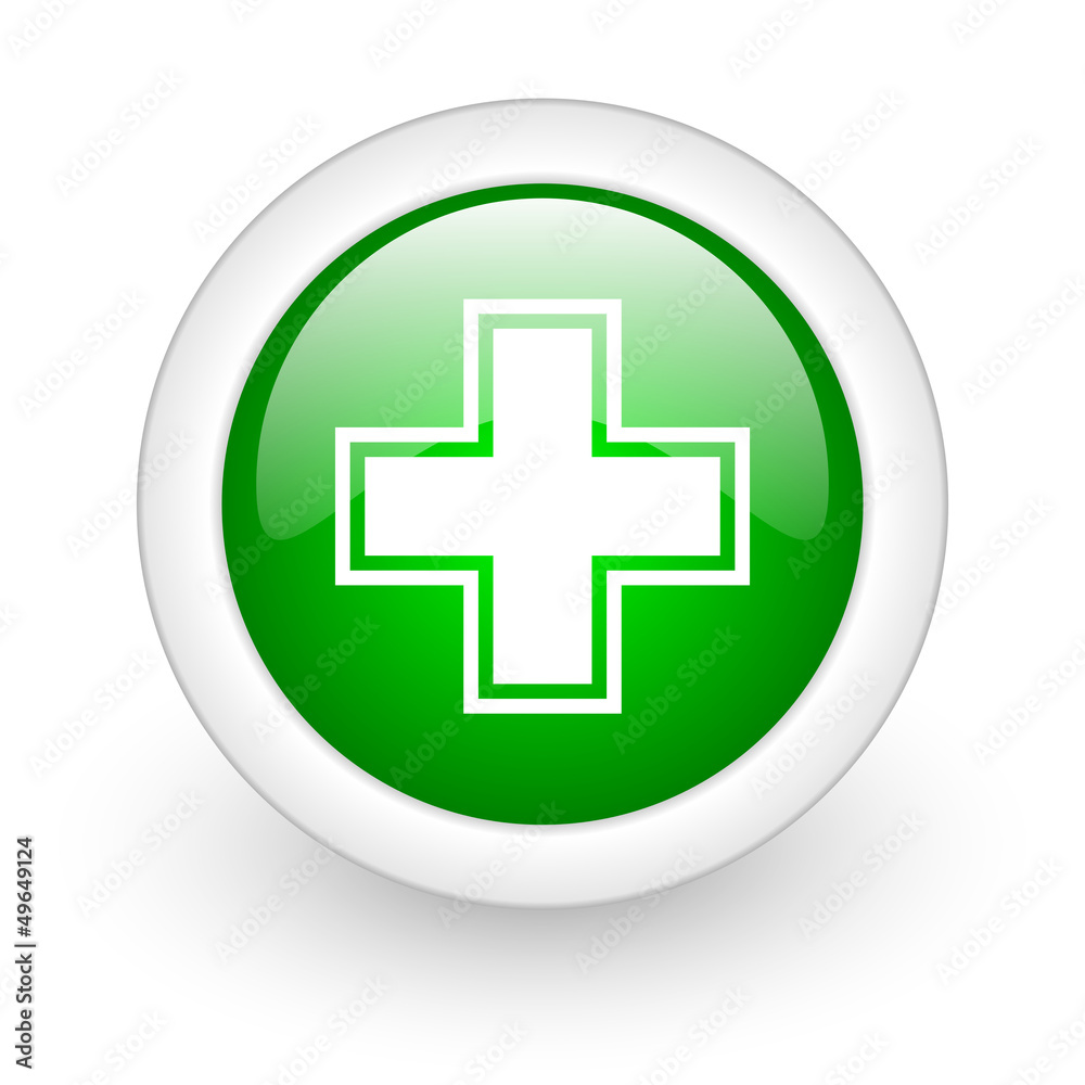 pharmacy green circle glossy web icon on white background pharmacy green circle glossy web icon on white background