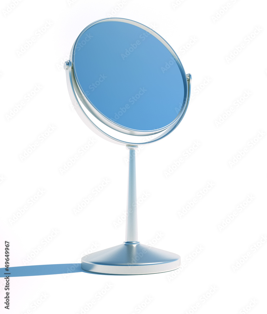 Round beauty mirror