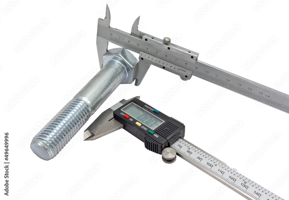 Vernier calipers and screw-bolt Vernier calipers and screw-bolt
