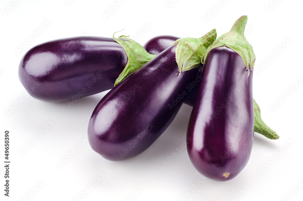eggplant isolated on white eggplant isolated on white