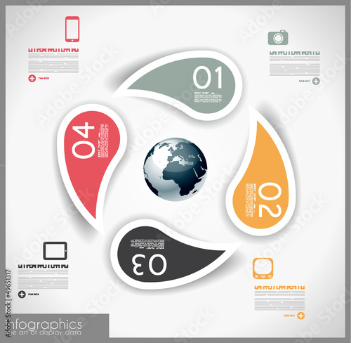 Infographic template design - Original geometrics