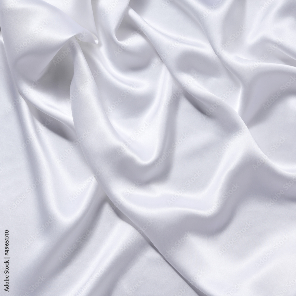 Obraz premium white silk