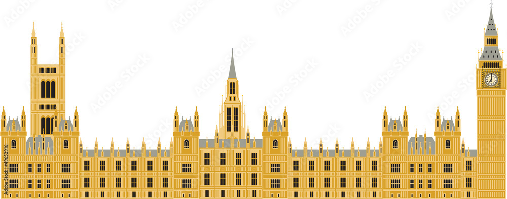 Naklejka premium Houses of Parliament in London, UK