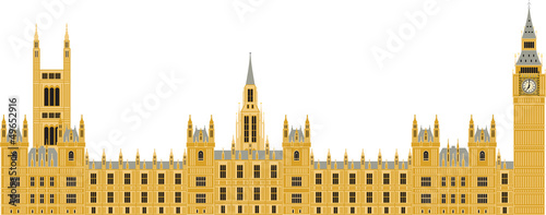 Fotografiet Houses of Parliament in London, UK