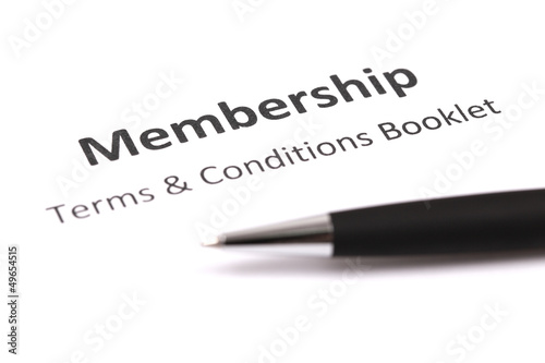 membership with pen