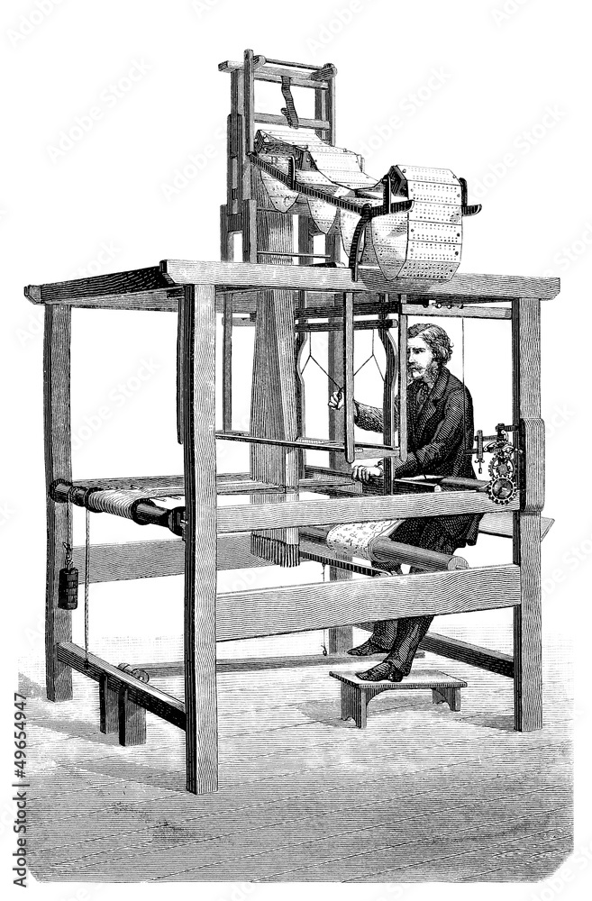 Fotografie Jacquard Machine - 19th century