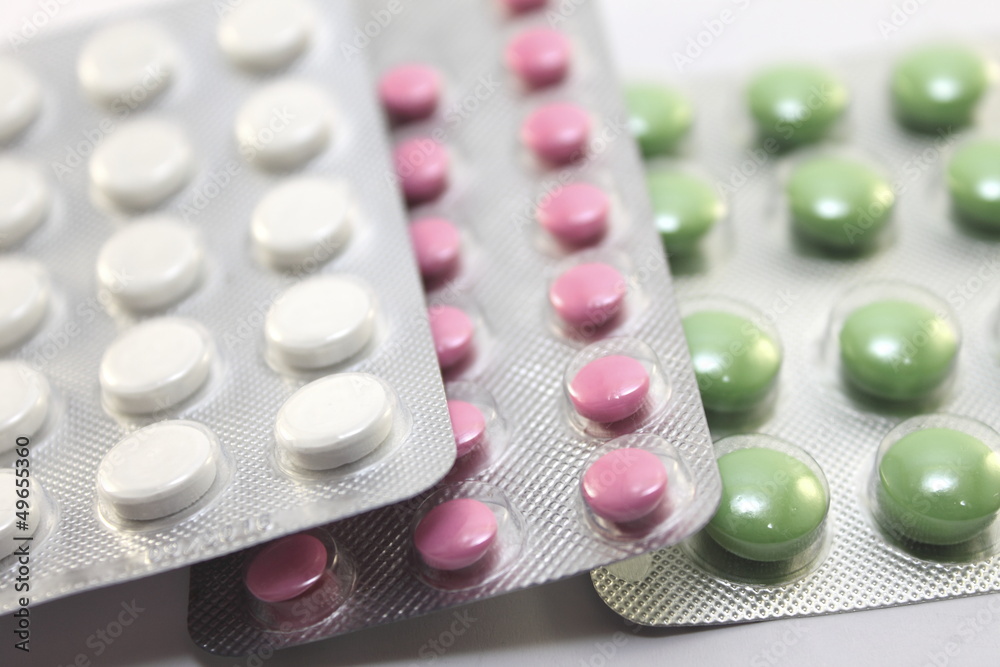 Many colorful pills Many colorful pills
