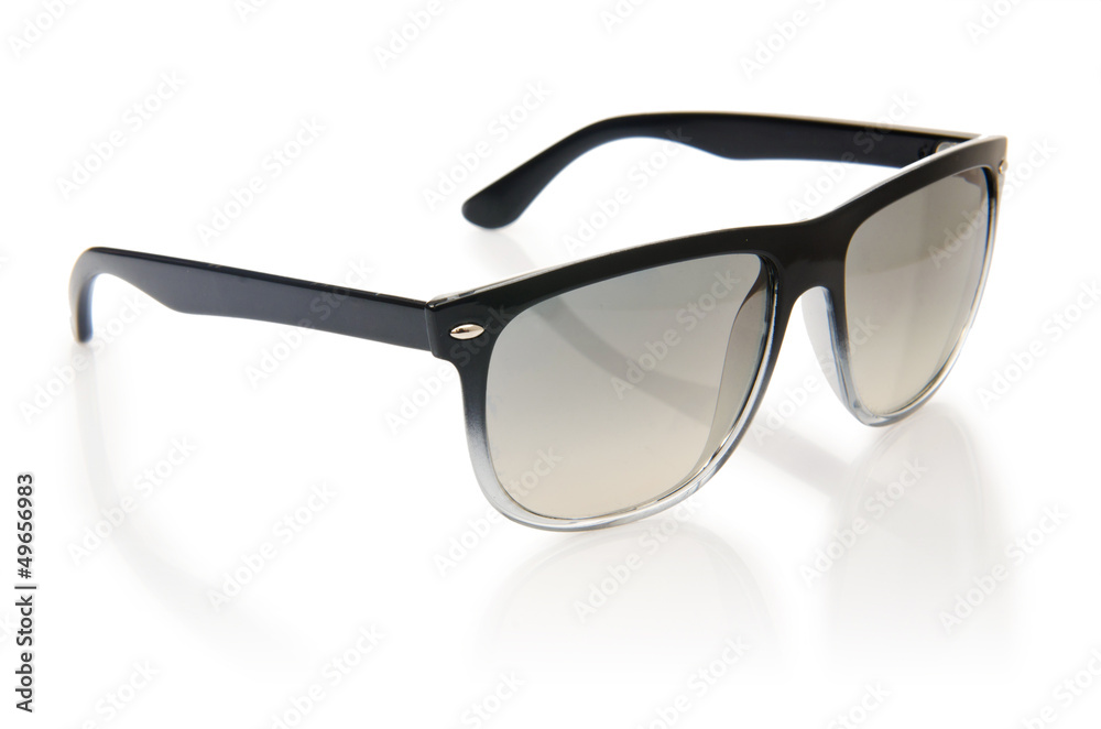 Elegant sunglasses isolated on the white Elegant sunglasses isolated on the white