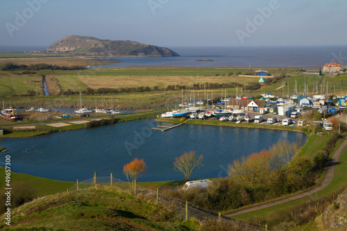 Brean Down and Uphill boat yard weston-super-mare Somerset