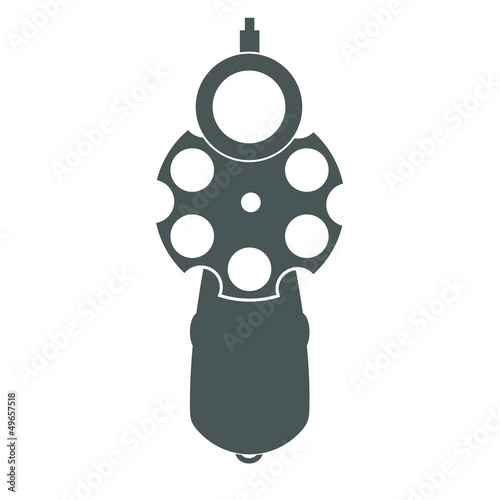 Retro gun front view