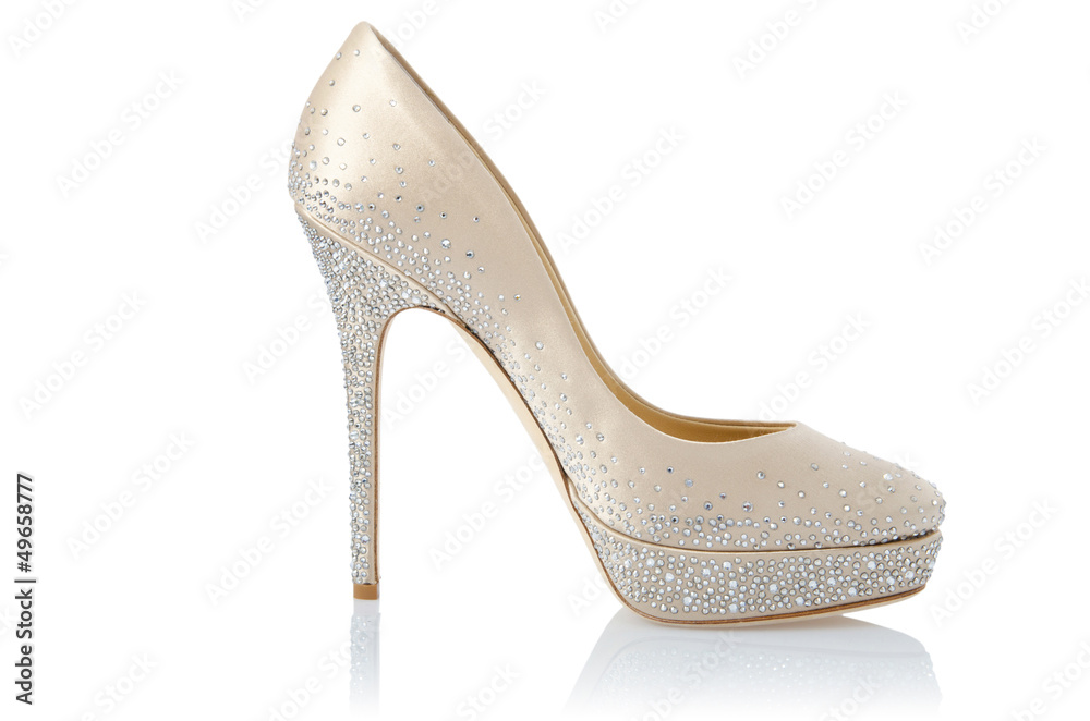 Obraz premium Nice woman shoes isolated on white