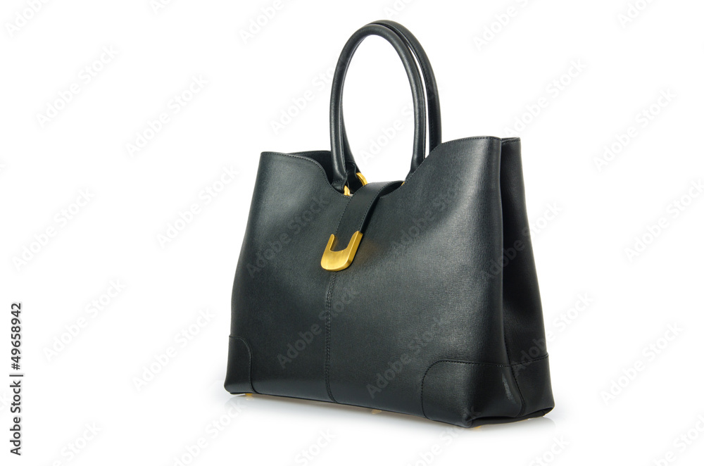 Nice elegant woman bag isolated on the white Nice elegant woman bag isolated on the white