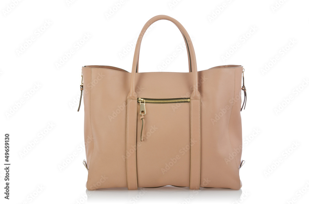 Nice elegant woman bag isolated on the white Nice elegant woman bag isolated on the white
