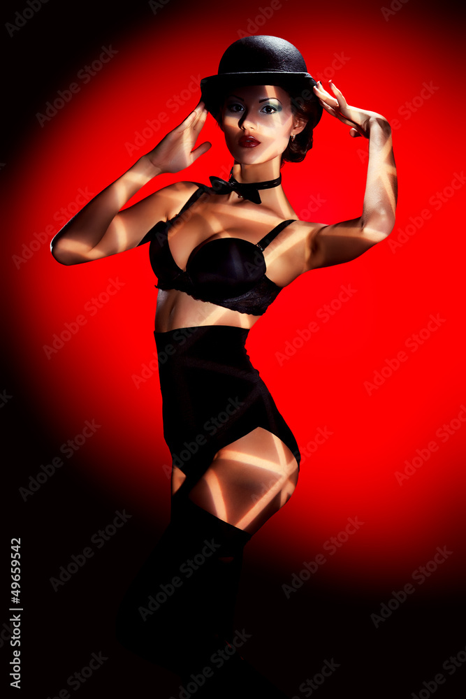 Naklejka premium retro pinup