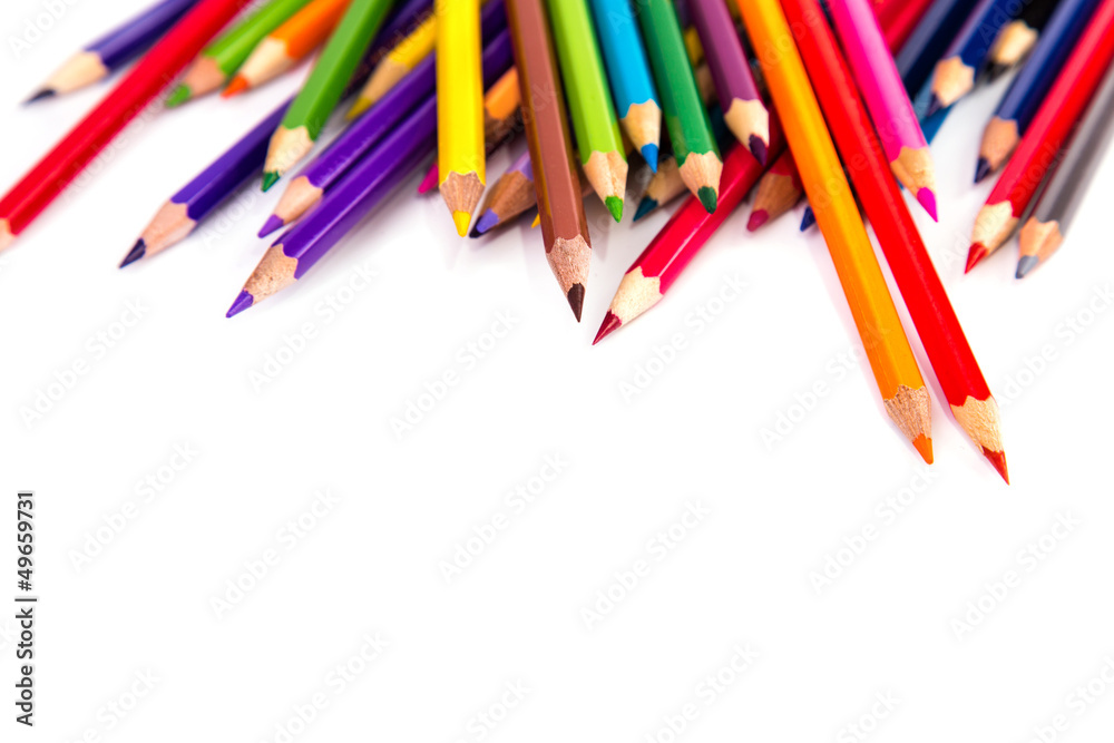 Colour pencils isolated