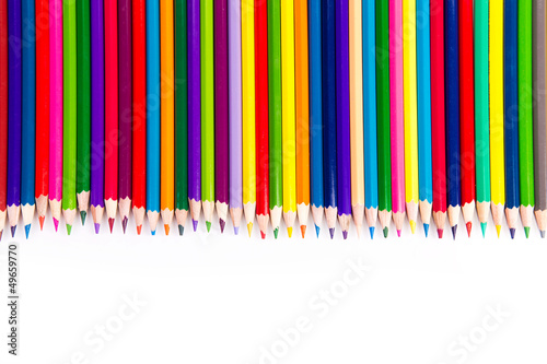 Wallpaper Mural Colour pencils isolated Torontodigital.ca