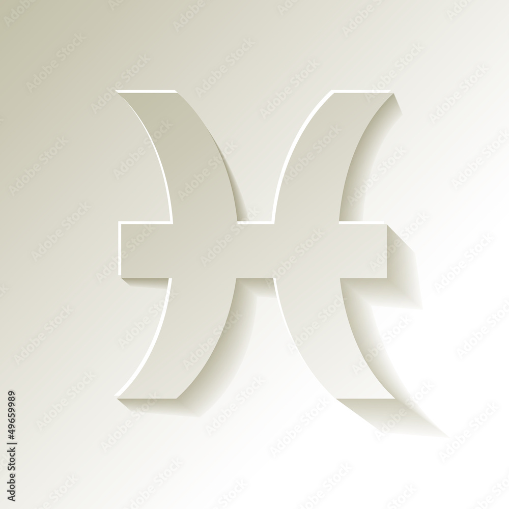 Obraz premium Zodiac Sternzeichen Fische 20.02 - 20.03