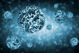 Virus cells, bacteria