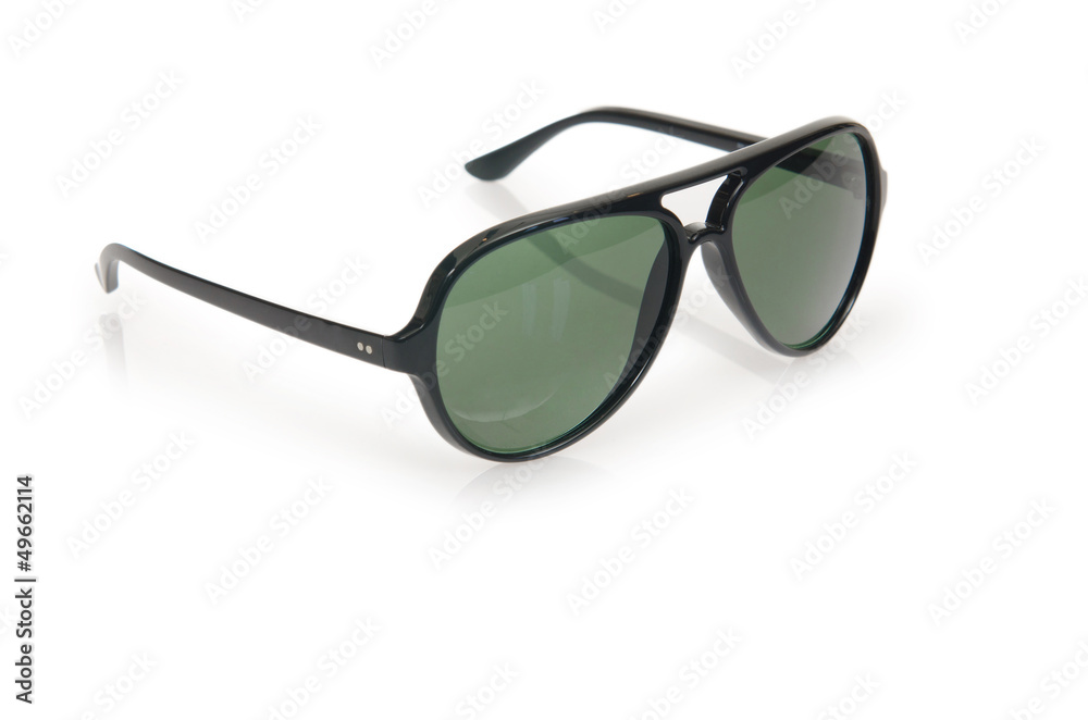 Elegant sunglasses isolated on the white Elegant sunglasses isolated on the white